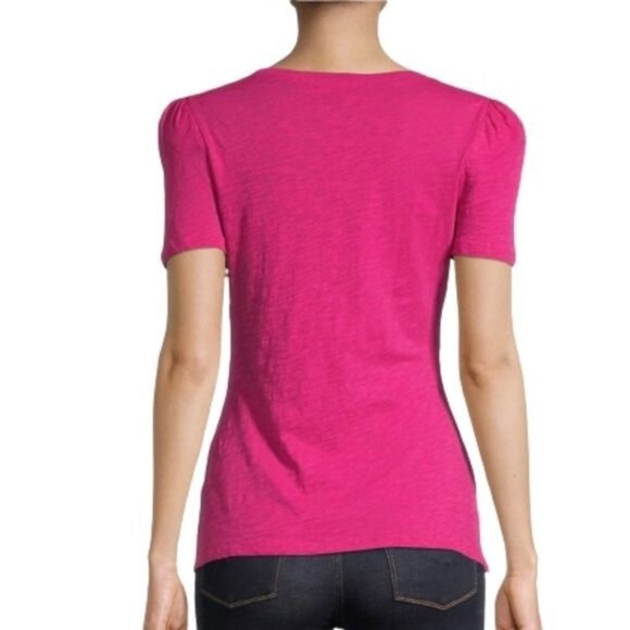 I.N.C Petite Short Puff Sleeve Top - Picture 3 of 4